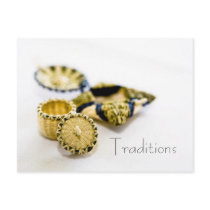 Native American Baskets Postcard by azurelaroux Native American Baskets Postcard