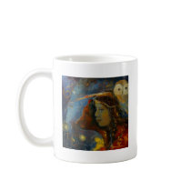 Native American Bear and Owl Animal Spirits mugs by saltwatermoon Native American Bear and Owl Animal Spirits mugs