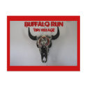 Native American Buffalo Run Tipi Village Postcard