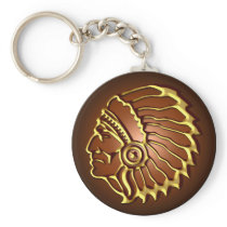 NATIVE AMERICAN CHIEF KEY CHAINS