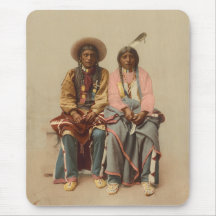 Native American Couple, 1899 Mouse Pads