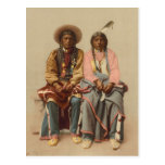 Native American Couple, 1899 Postcard