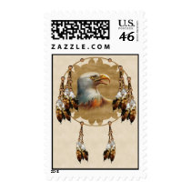 Native American Eagle Dream Catcher Stamp
