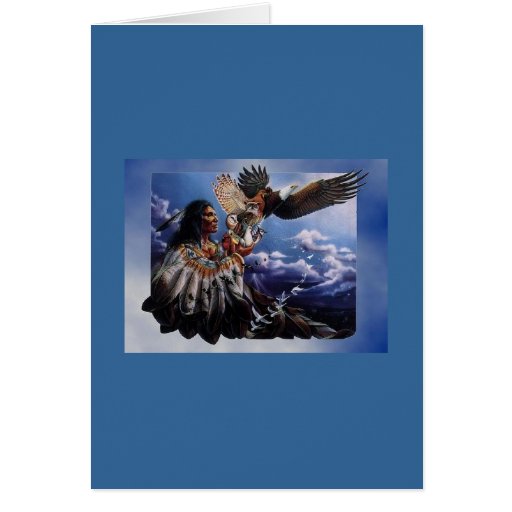 Native American Eagle Greeting Cards Zazzle
