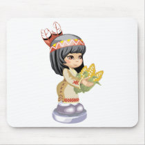Native American Girl Mousepad