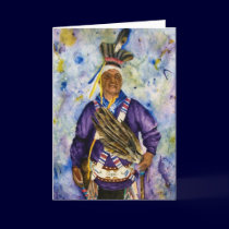 Native American Greeting Card by artbyjolyn Native American Greeting Card