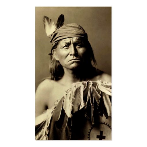 Native-American Hatchet Thrower's Calling Card Business Card
