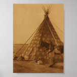 Native American Indian Blackfoot TeePee Art Poster posters
