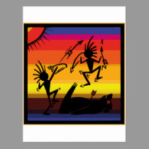 Native American Indian Cave Art postcards