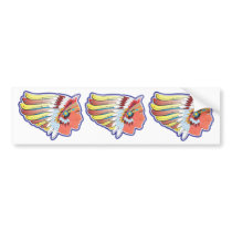 Native American Indian Chief bumper stickers