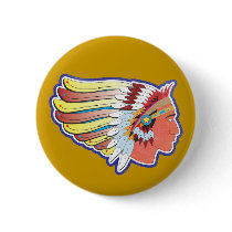 Native American Indian Chief buttons
