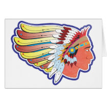 Native American Indian Chief cards