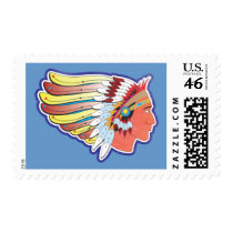 Native American Indian Chief postage