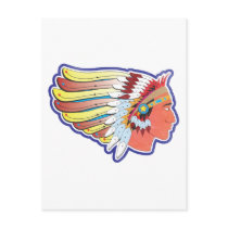 Native American Indian Chief postcards