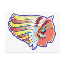 Native American Indian Chief postcards