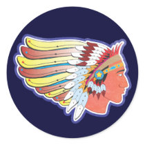Native American Indian Chief stickers