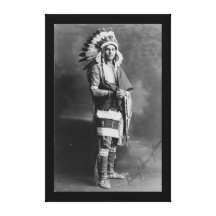 Native American Indian Chief Strong Arm Circa 1909 Gallery Wrapped Canvas