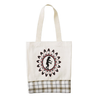 Native American Indian Dance Zazzle HEART Tote Bag