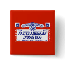 Native American Indian Dog buttons