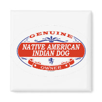 Native American Indian Dog  Fridge Magnets