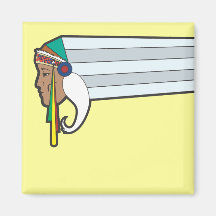 Native American Indian Headdress Refrigerator Magnets