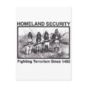 Native American Indian Homeland Security postcard