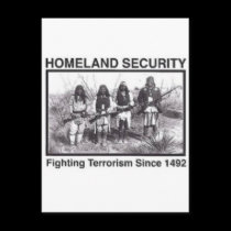 Native American Indian Homeland Security postcards