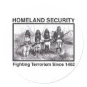 Native American Indian Homeland Security sticker
