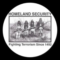 Native American Indian Homeland Security stickers