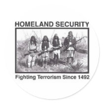 Native American Indian Homeland Security stickers by 1darryl Native American Indian Homeland Security stickers