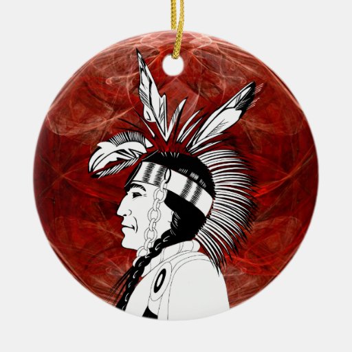 native american indian profile double sided ceramic round native american indian profile double sided ceramic round