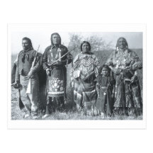 Native American Indian Vintage Portrait Postcard
