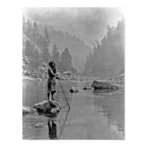 Native American Indian Vintage Portrait posters