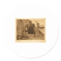 Native American Indian Vintage Portrait Stickers