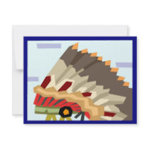 Native American invitation card