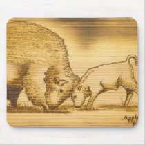 Native American Lakota Artist Buffalo Mouse Pad