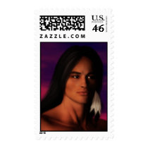 Native American Man postage