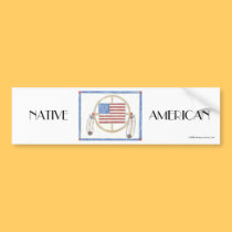 NATIVE AMERICAN Medicine Wheel bumper stickers