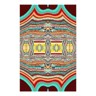 Native American Multi Colored Design Stationery