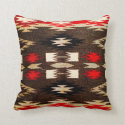 Native American Navajo Tribal Design Print Pillows