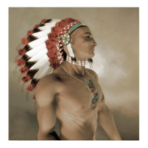 Native American Portrait posters