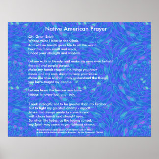 Native American Prayer Art & Framed Artwork 