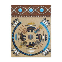 Native American Sandpainting Postcard