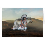 Native American Scene Card cards