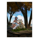 Native American Scene Card cards