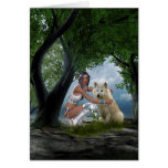 Native American Scene Card cards