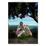 Native American Scene Card cards