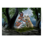 Native American Scene Card cards