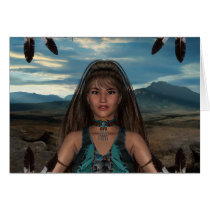 Native American Scene Card by mickeyelvis128 Native American Scene Card