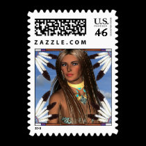 Native American Scene Postage postage by mickeyelvis128 Native American Scene Postage postage